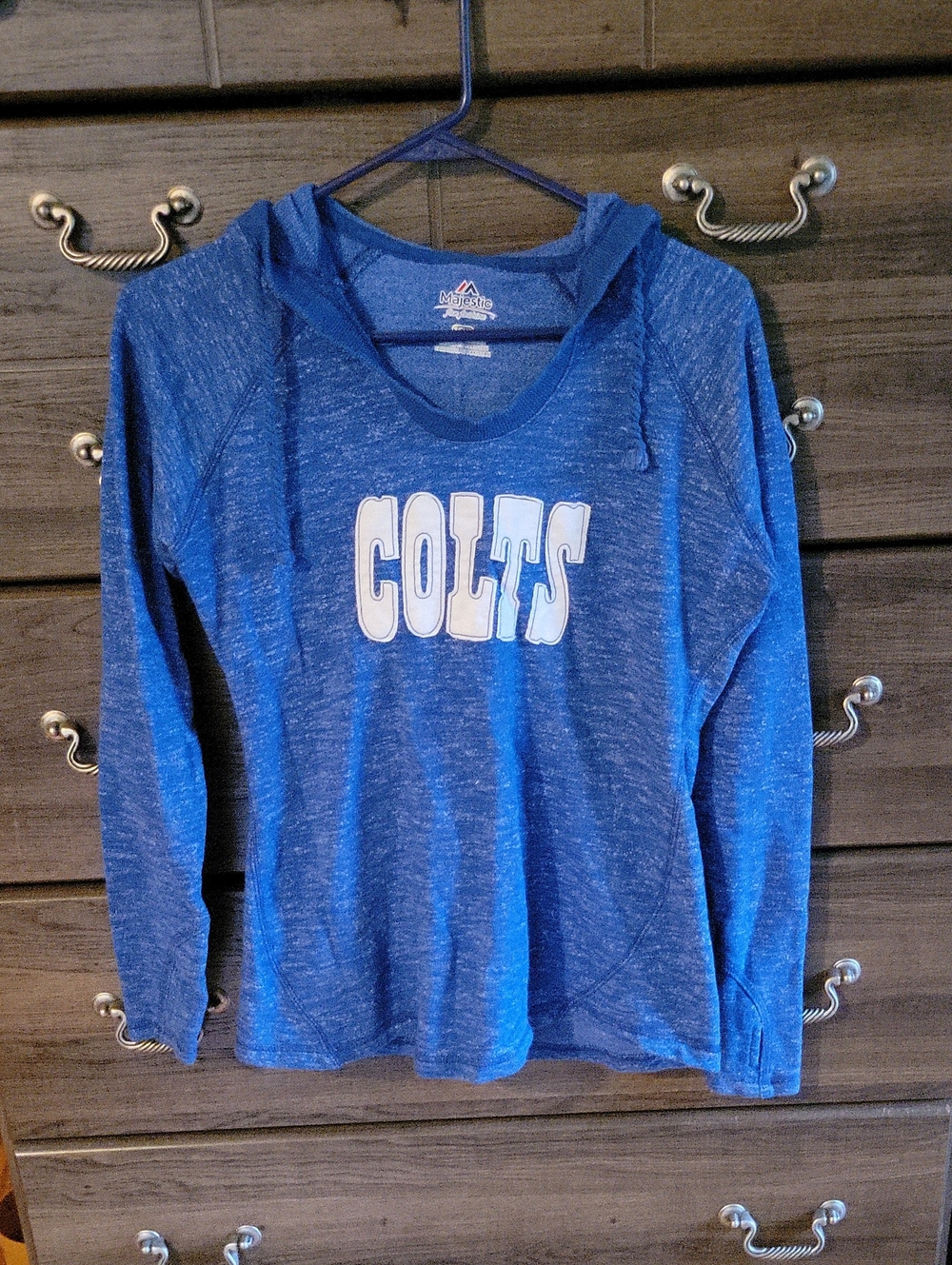 Majestic Colts Hoodie, Size Small